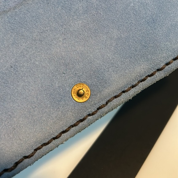 Vintage Blue Suede Wallet - Picture 6 of 9